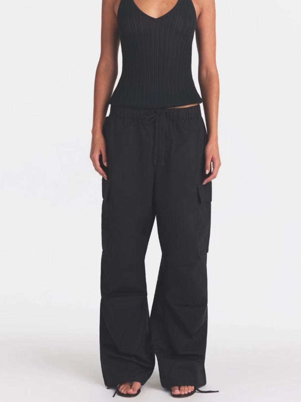 Skims Black Cargo Pants NEW